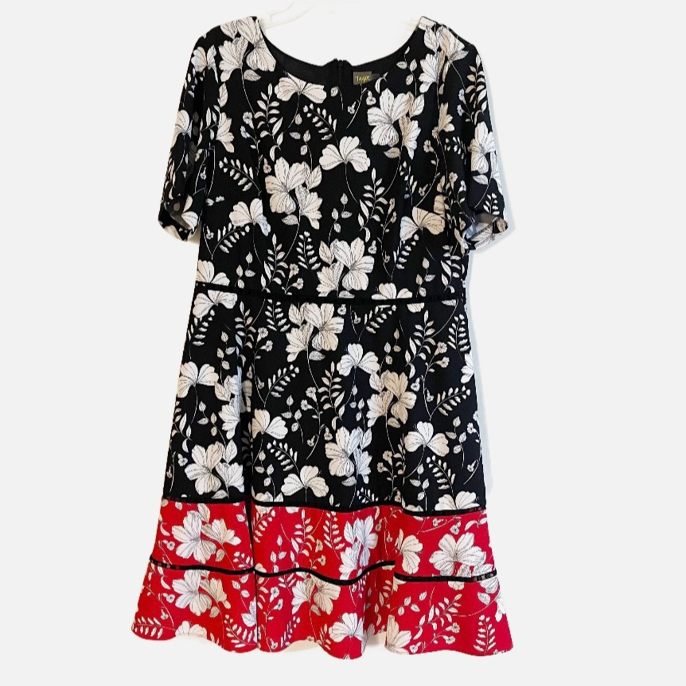 Taylor Woman floral Printed Fit and Flare Dress